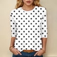 thumbnail image 2 of Dmsael Shirts for Women Long Sleeve Shirts for Women Crew Neck Fall Fashion Pullover Casual Tops Clothes Dark Gray,L, 2 of 5