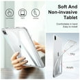 thumbnail image 4 of Clear Case for iPad Pro 11" 2024 M4 5th Geneartion A2836/A2837/A3006, Slim Lightweight TPU Back Transparent Shockproof Drop Protective Ultra Thin Anti-Yellow Case Cover for iPad Pro 11 2024, Clear, 4 of 6