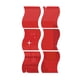 thumbnail image 2 of Calcomanías de decoración Soledad 6 Piezas de Plata Espejo de Pared Decoración de Habitación de Rojo-S, 2 of 6