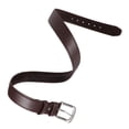 thumbnail image 3 of BRIGHTFUFU Cinturón de viaje de PU con bolsillo oculto para dinero, con cremallera oculta, antirrobo Cashsafe para hombre, color marrón, 3 of 7