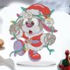 thumbnail image 3 of (SSM009) Adorno Conejito Navideño (Diamante Forma Especial Una Cara + Diamante Brillante), 3 of 9