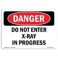 thumbnail image 1 of SignMission OS-DS-D-35-L-2143 Signe de Danger OSHA - n'Entrez Pas dans la Radiographie en Cours, 1 of 1