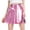 Pink, variant on sunsanly High-Waist Bright Color Mini Skirt Women Nightclub Stage Show Skater Skirt Streetwear