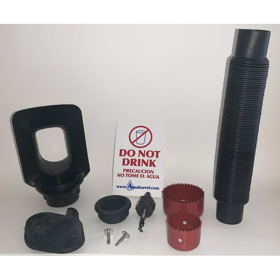 EarthMinded 3x4 Diverter, Winter Cover Plate, Short Fill Hose, Hose Seal, Drill Bit, screw pack