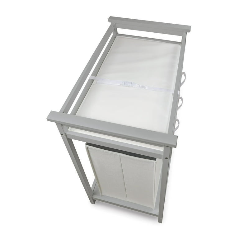 White changing table with hamper 2025