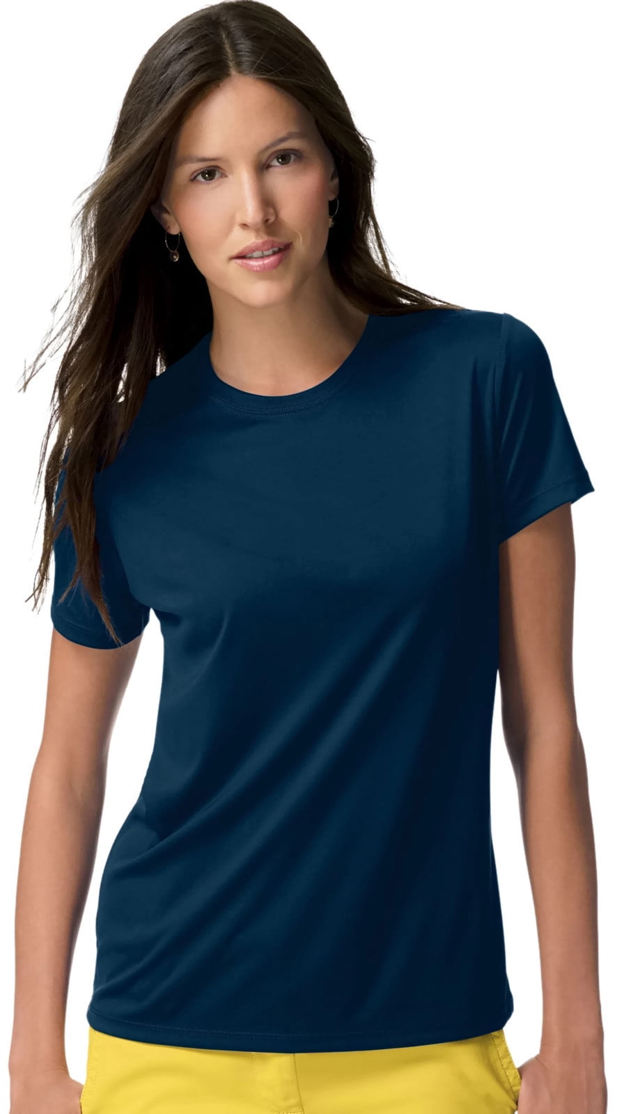 Hanes T-Shirt Femme Cool DRI, TTG, Marine