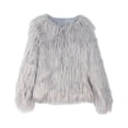 thumbnail image 2 of Clearance Sale! Rigardu Women's Faux Coat Jacket Autumn and Winter Grey 4Xl, 2 of 9