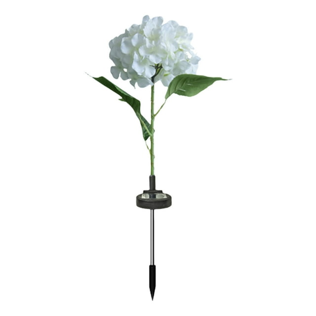 WRKEKC Clearance Outdoor Patio Decoration Lawns Decorative Ambient Lights Ground Lamp Solar Lighted Pole Hydrangea Automatically Lights Up When It Gets Dark