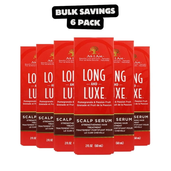 6 Pack - AS I AM Long and Luxe Scalp Serum (2oz)