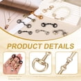 thumbnail image 3 of Uxcell Horse Bit Buckle, Metal Scarf Buckle Ring Equestrian Racing Decor Horse Bit Clasp 8Pcs & 0.8 x 2.8 Inch & Gold - Fit for (Equestrian Racing Accessory/Scarves/Shawls/DIY Jewelry), 3 of 7