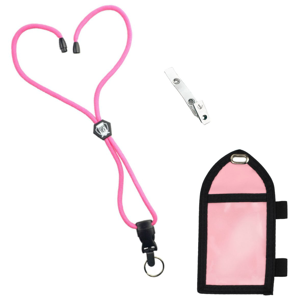 Ultimate Nylon Badge Holder with Pen Loop Key Ring and Heavy Duty ...