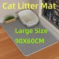 thumbnail image 2 of Alfombrilla para arena de gatos de 90 x 60 cm, impermeable, de doble capa, para caja de arena de mascotas, alfombrilla para inodoro de mascotas, alfombrilla antideslizante para arena, alfombrilla lava, 2 of 5