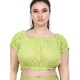 thumbnail image 2 of Wevez Women's Off-Shoulder Cotton Casual Crop Tops, 2 of 4
