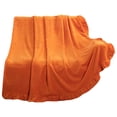 thumbnail image 2 of Blanket,Valentine’s Day Orange Faux Fur Throw Blanket, 2-Layer Soft Fluffy Cozy Plush Blanket 50" x 60", Romantic Sofa Couch Bed Throw for Women, Girls & Teens, 2 of 9