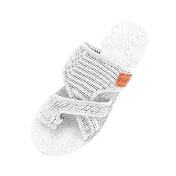 Orthopedic Sandals for Women - Mesh Flat Slippers Dressy Comfortable Flip Flops Wide Width Walking Summer Beach Vacation Shoes, 40