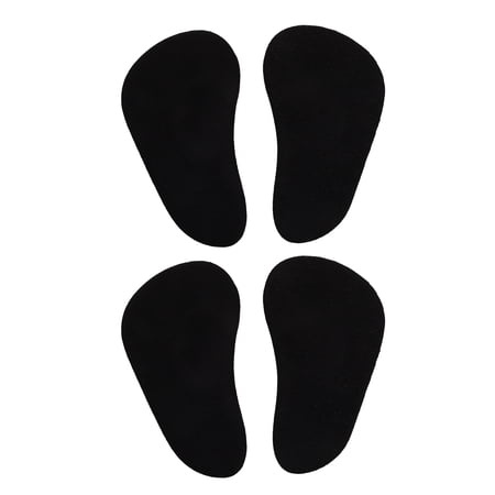Unique Bargains 2 Pair Arch Support Inserts Two-tone Comfortable Foot Arch Supports 3.94"x2.17"x0.2" Black