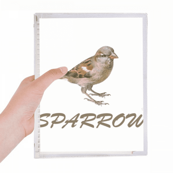 sparrows birds animals food pause notebook loose diary refillable journal statiry