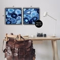 thumbnail image 3 of Stupell Contemporary Blue Agate Geodes Abstract Photography Black Framed Art Print Wall Art, Set of 2, 3 of 8