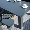 thumbnail image 4 of Outdoor Furniture Set L-Shape 7-Piece Sectional Sofa Patio Conversation Set - Black Olefin, 4 of 9