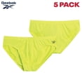 thumbnail image 3 of Pack de 5 slips de tiro bajo Reebok para hombre, soporte atlético, talla M, 3 of 7
