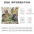 thumbnail image 5 of Flax Throw Pillow Cover Watercolor Easter Pattern Rabbit and Chick Holiday Bunny Bird  Pillowcase Home Decor Square Cotton Linen Pillow Case Cushion Cover, 5 of 5