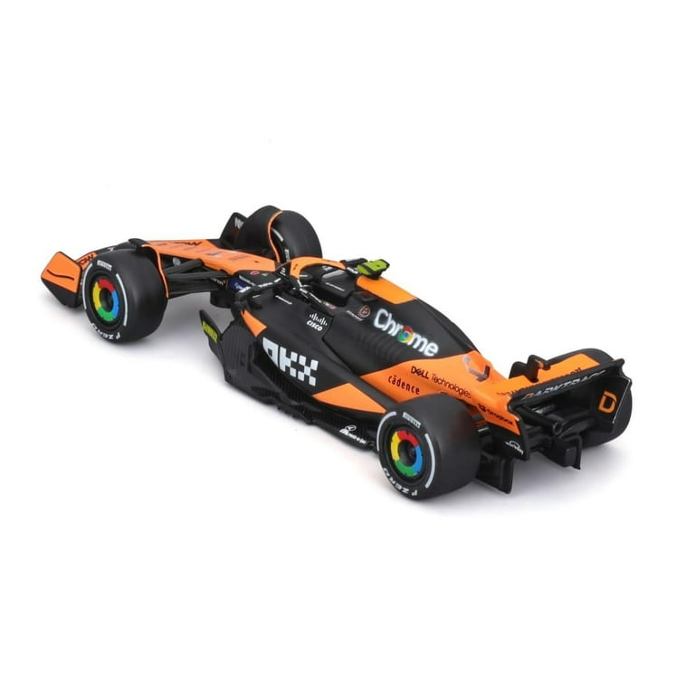 2024 McLaren MCL38 Team 2-Pack, Black /Orange - Bburago 18-38202