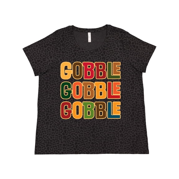 Inktastic Thanksgiving Funny Gobble Women's Plus Size T-Shirt