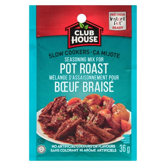 Club House, mélange de sauce sèche / assaisonnement / marinade, rôti de pot, mijoteuse 36 g