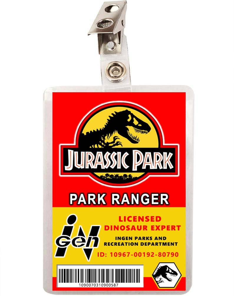 Dinosaur Park Ranger License & Security Set of 2 ID Badges