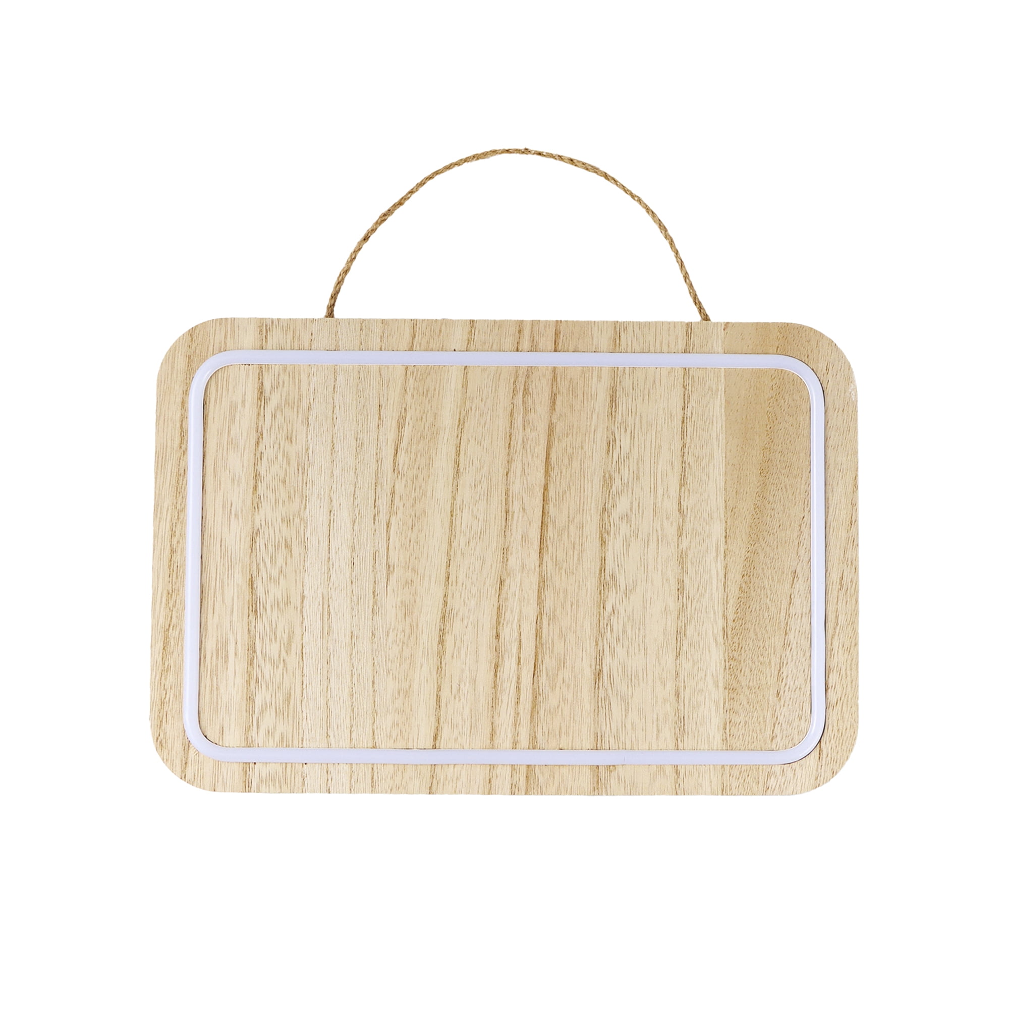 LED Wooden Rectangle Sign Paint Kit, Unfinished Wood Surface, Hello Hobby, 11.02 in. x 1.4 in. x 7.4 in.