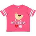 thumbnail image 3 of Inktastic My Chickens Love Me Boys or Girls Toddler T-Shirt, 3 of 5