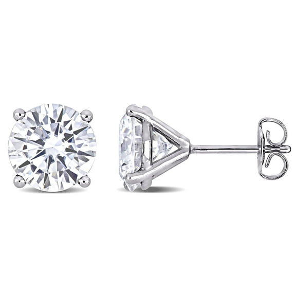 Everly Women's Created Moissanite 14k White Gold Earrings