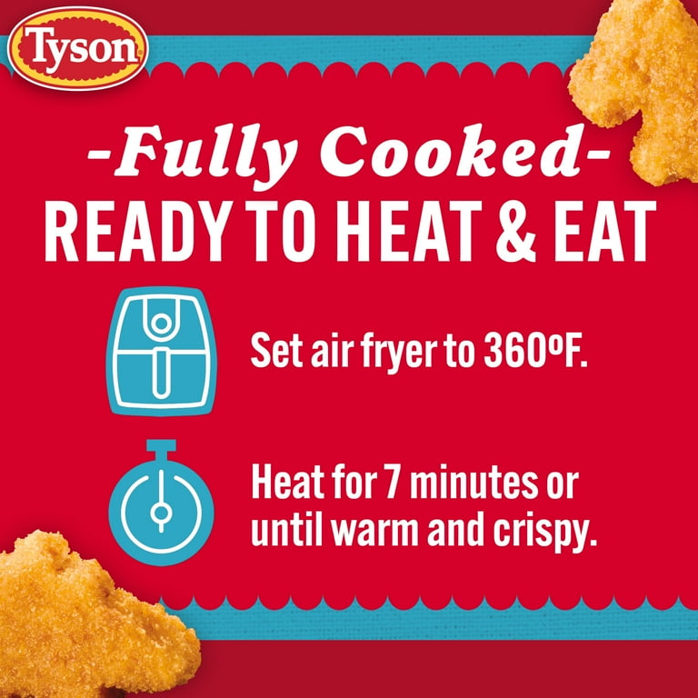 Tyson Fully Cooked Fun Chicken Nuggets, 1.81 lb Bag (Frozen)