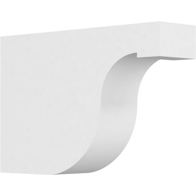 Ekena Millwork RFTP03X08X12DEL 8 x 3 x 12 Po Standard Del Monte Architecture Grade Queue de Chevron PVC