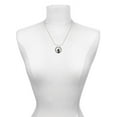 thumbnail image 3 of Delight Jewelry Silvertone Black Dollar Sign Silver-tone You Mean the World to Me Ring Necklace, 18", 3 of 4
