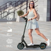 Electric Scooters for Adults, 650W Motor, Up to 21 MPH, Folding E Scooter with Side Lights