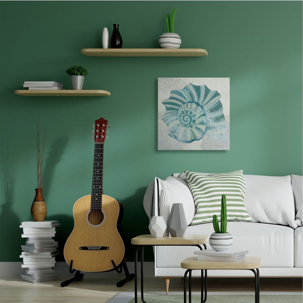 Stupell Industries Marine Nautilus Shell Beach Ocean Animal Painting Designed by Third and Wall