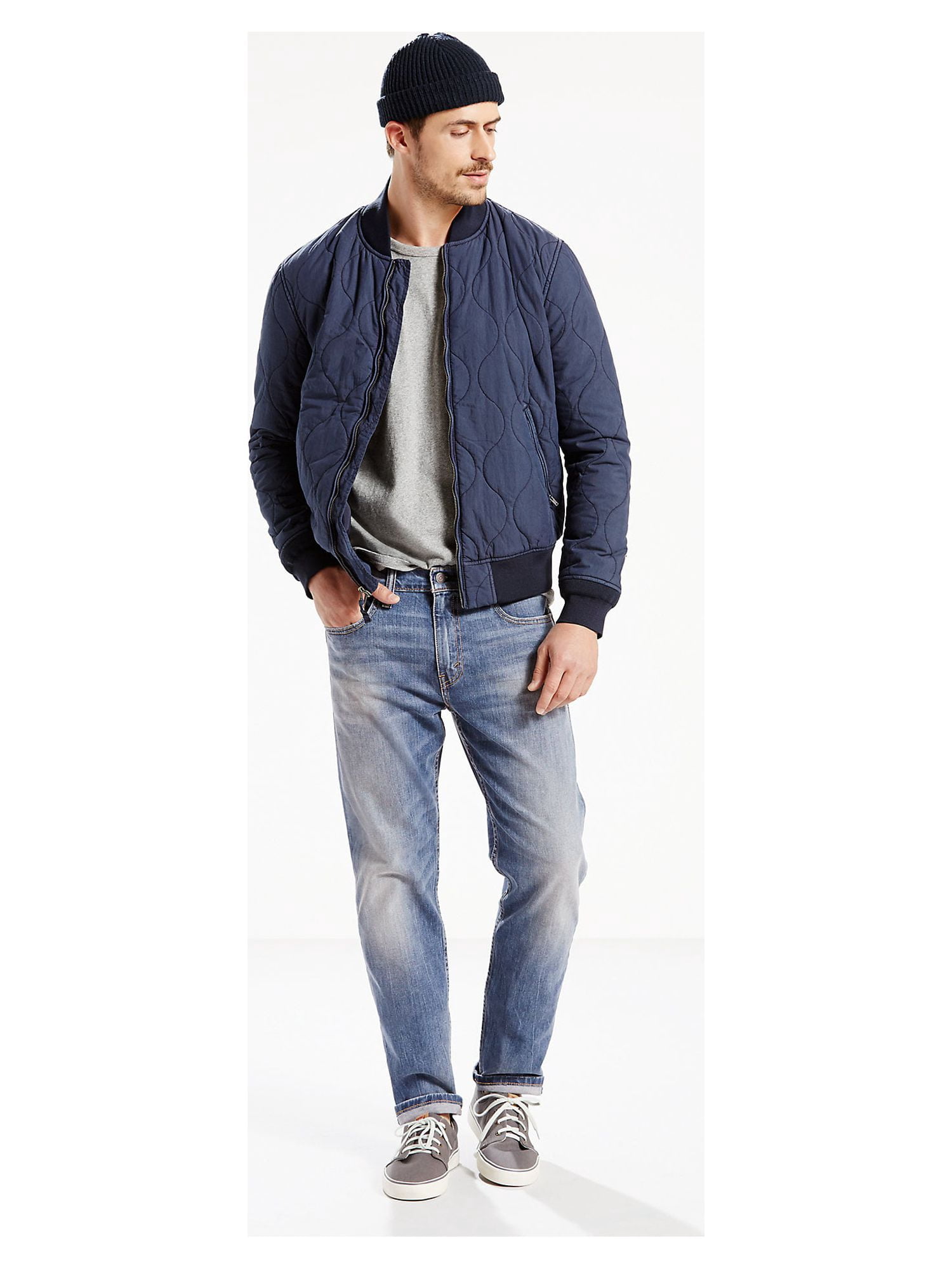Levi's Mens 502 Regular Fit Stretch Tapered Jeans
