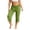 Green, variant on Mutghys Modal Cotton Pajama Pants for Women Scalloped Hem Solid Elastic Waist Capri Pants Home Relaxing Soft Comfy Casual Pajama Bottoms