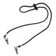 thumbnail image 3 of BRIGHTFUFU 5pcs Servilletas de papel Cordón Clip Comida Babero Toalla Toallas Cadena Cordón flexible Servilletero ajustable para adultos (Negro), 3 of 7
