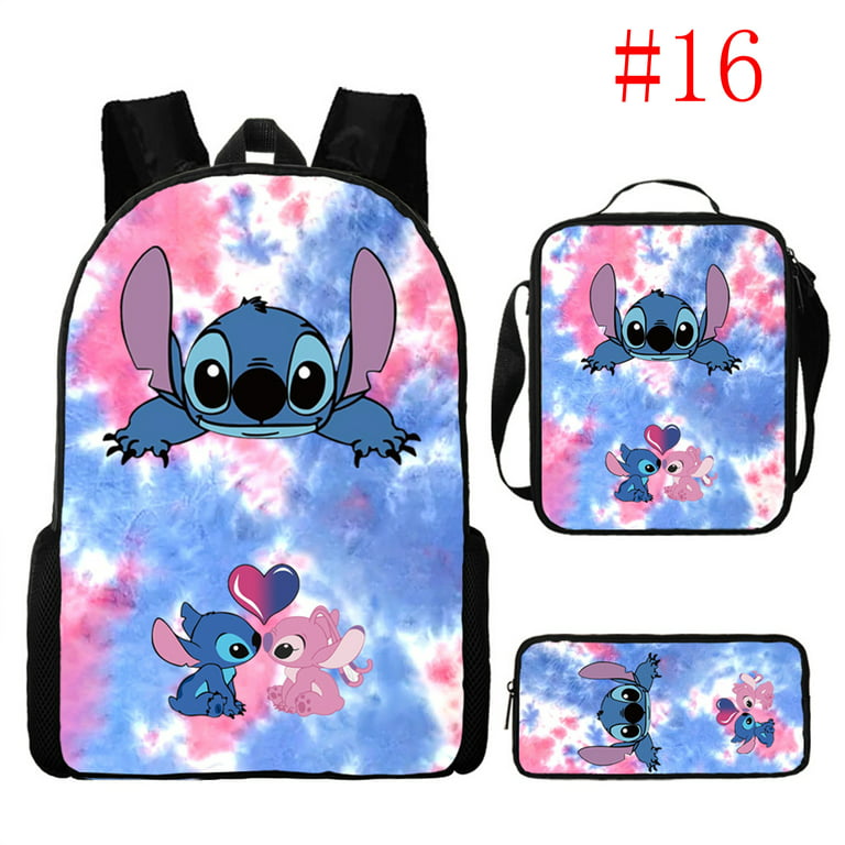 Disney Stitch Backpack Transparent Clear 16 Girls School Bag Pink