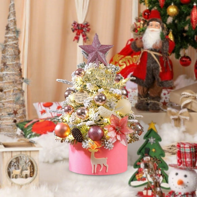 Elegant Festive Tabletop Holiday Centerpiece For Home Lifelike Realistic Design Durable Sturdy Base Christmas Tree Display