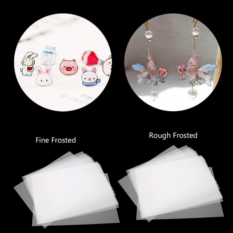 Plastic Sheets, Shrink Art Paper Shrink Film Sheets Frosted Ruff Ready for  Kids 