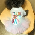 thumbnail image 6 of WIBACKER Puppy Birthday Tutu Dress Pet Small Dog Lace Skirt Princess Cat Party Dress Princess Apparel, 6 of 11
