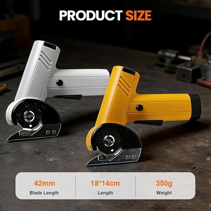 Upgrade 4.2V High-Speed Cutter, Cutter with LED Display,4-Speed Switching,High Carbon Steel Blades, Box Cutter, for Thin Fabric,Leather,Carpet
