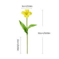 thumbnail image 6 of LShunze 6Pcs Fully Bloomed Tulip 20" Artificial Flowers Bouquet Fake Faux Flowers for Spring Summer Home Table Centerpieces Decor Party Wedding Decoration, 6 of 8