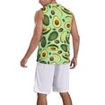 thumbnail image 2 of Honeii Avocado With Seeds print basktball shirt for men and women, Unisex basketball jersey for Theme party-XX-Large, 2 of 6