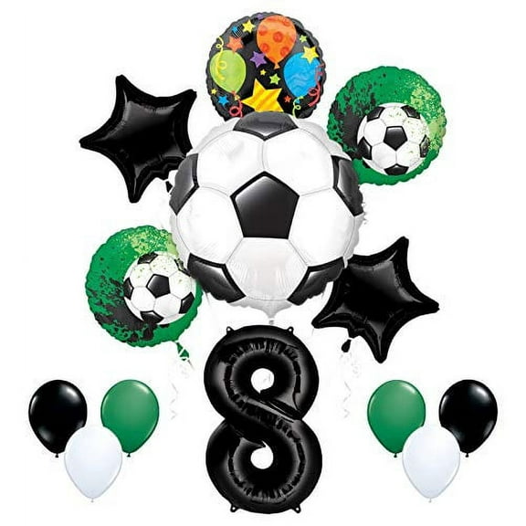 Mayflower Products Soccer Party Supplies 8th Birthday Goal Getter Balloon Bouquet Decorations