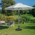 thumbnail image 3 of Patiojoy 49lbs Round Patio Umbrella Base, Outdoor Resin Umbrella Stand W/ Rattan Design, Adjustable Knob, 3 of 10