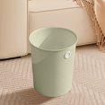 thumbnail image 2 of Qholemyo Modern Plastic Round Open Top Waste Basket Suitable For Household Bathroom Kitchen Bedroom Office Indoor Waste Bin Trash Can, 2 of 7